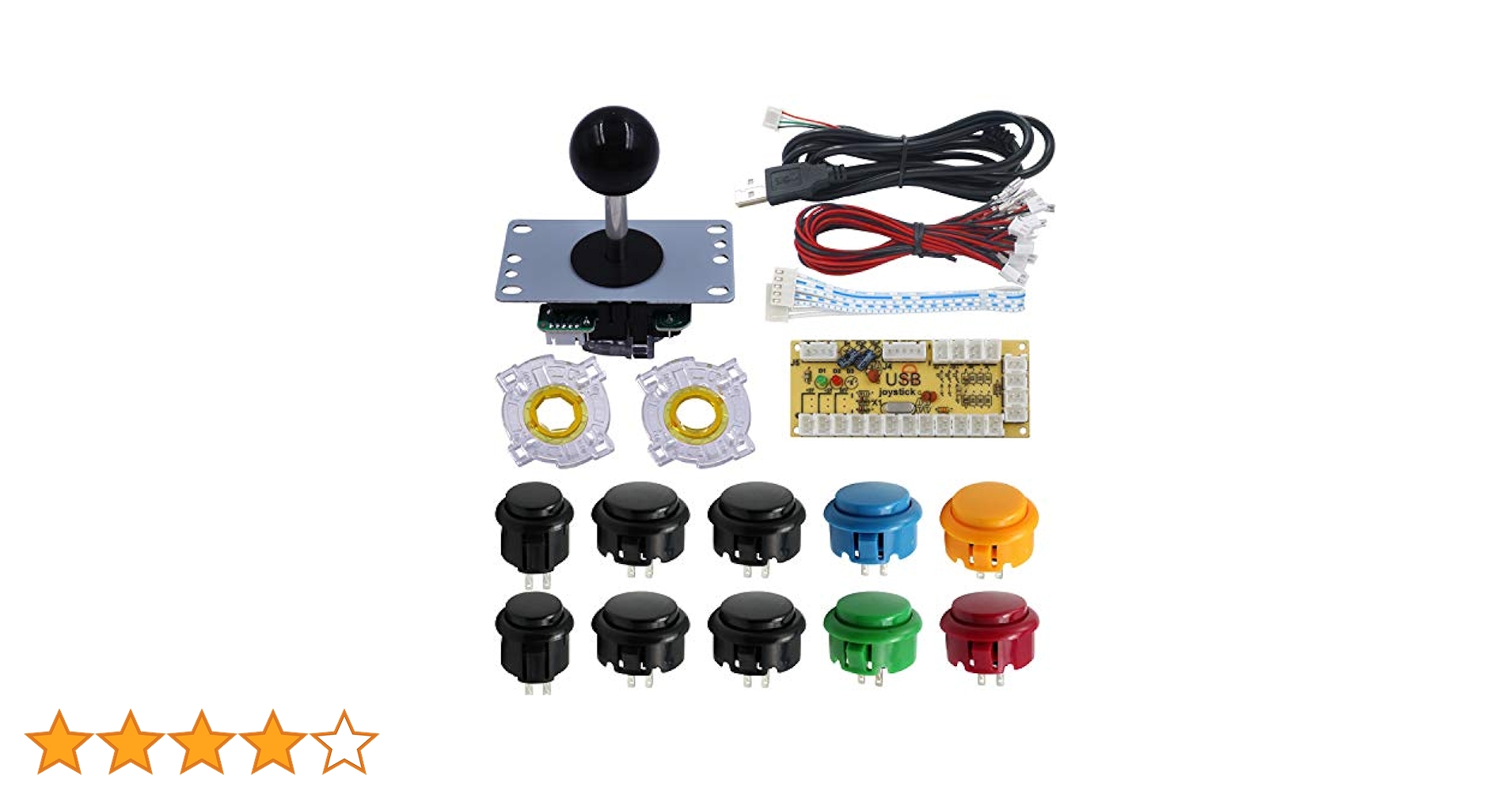 Amazon.co.jp: SJJX DIYアーケードゲームボタンと